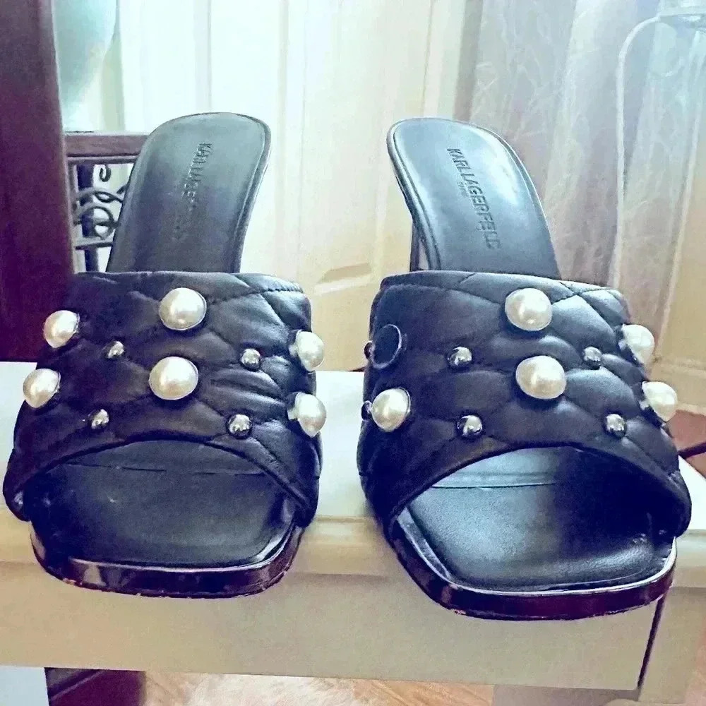 Karl Lagerfeld Studded Mule